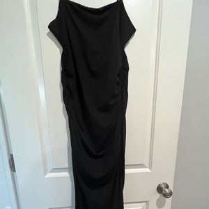 Susana Monaco Ruched Midi Dress - Black